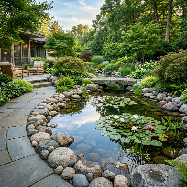 Comment créer un bassin de jardin naturel sans pompe électrique ?