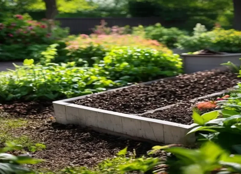 Elegant estate garden with structured planting and refined outdoor atmosphere