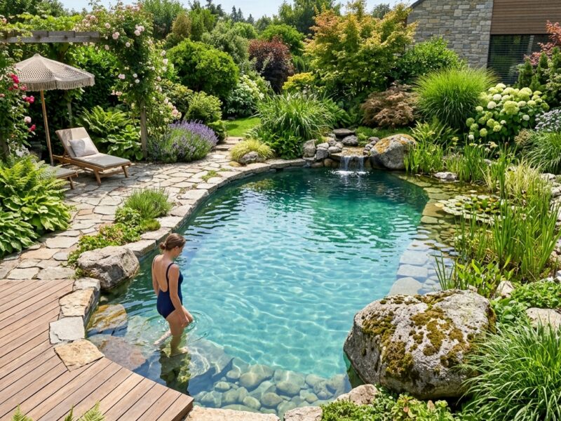 Piscine naturelle vs traditionnelle : Budget, avantages et entretien annuel