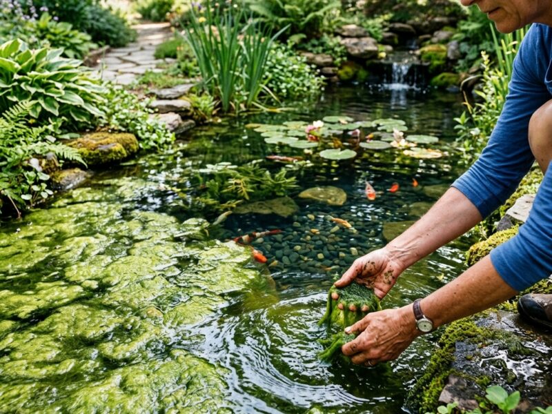 Invasion d’algues vertes au bassin : 4 solutions naturelles et définitives