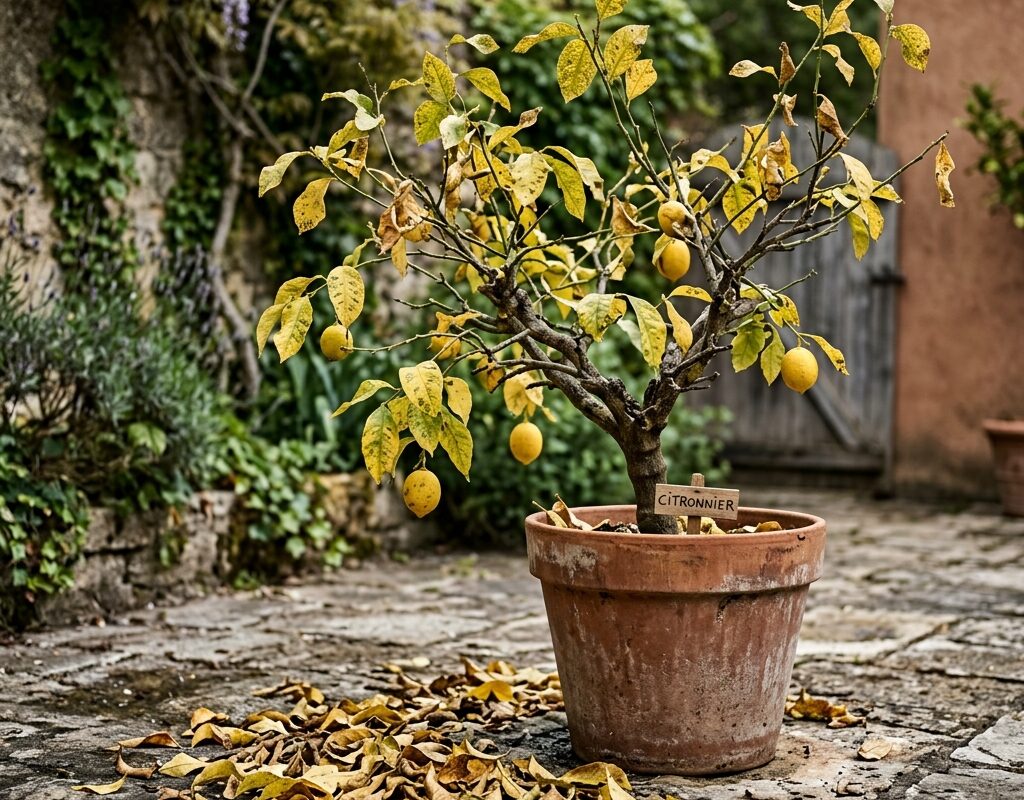 Mon citronnier perd ses feuilles : Causes fréquentes et solutions d’urgence