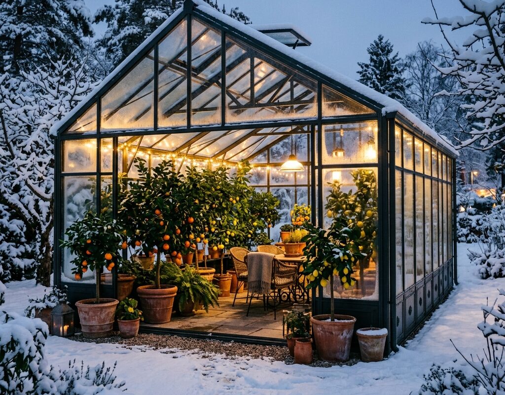 Aménager une orangerie ou un jardin d’hiver : Sublimer et protéger ses agrumes du gel