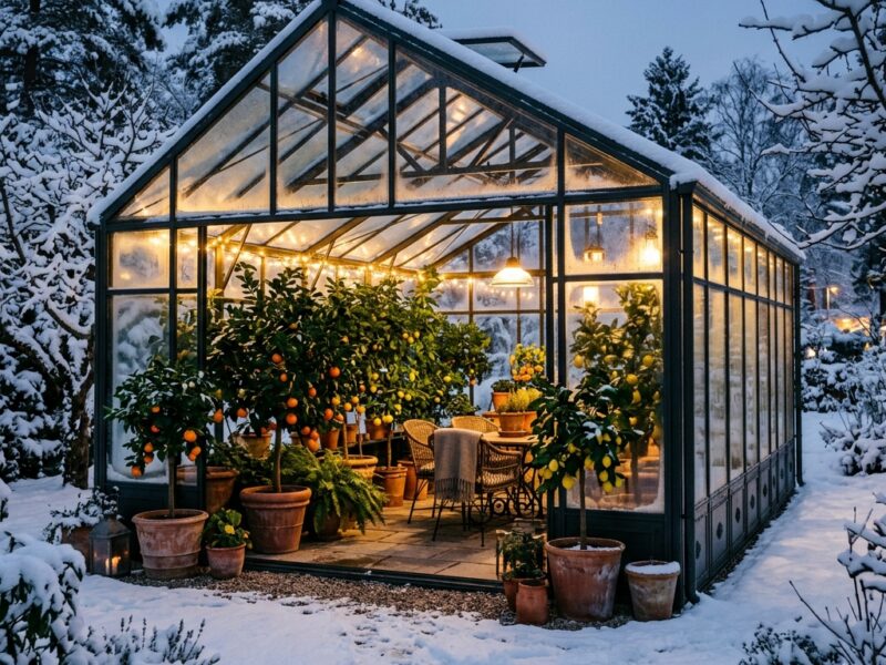Aménager une orangerie ou un jardin d’hiver : Sublimer et protéger ses agrumes du gel