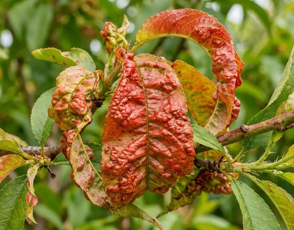 Tratamiento ecologico contra la abolladura del melocotonero - Les Jardins d'un Chatelain