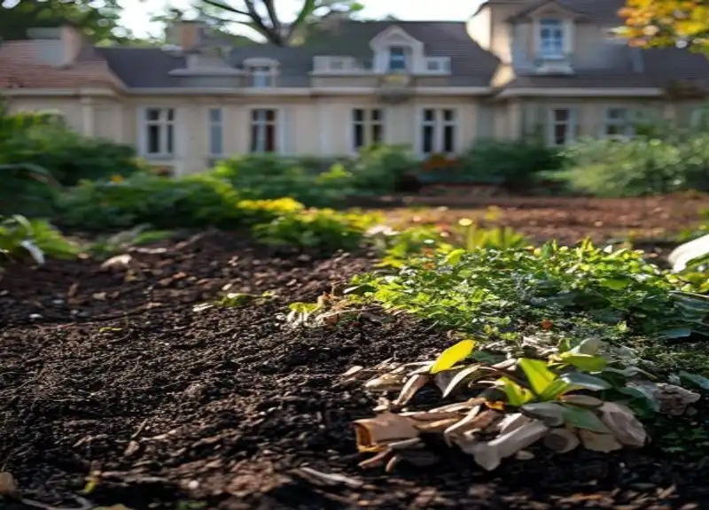 Illustration de jardin de caractere pour Le BRF au jardin : nourrir le sol avec le bois raméal fragmenté