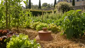 Living soil and natural garden care in a refined estate garden