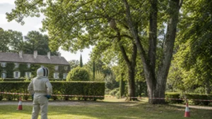 Living soil and natural garden care in a refined estate garden