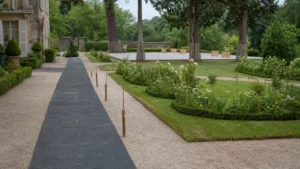 Living soil and natural garden care in a refined estate garden