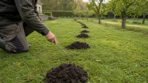 Living soil and natural garden care in a refined estate garden